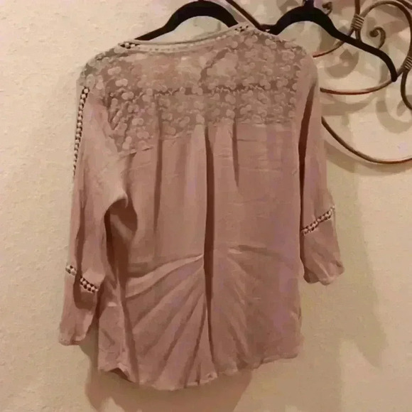 Studio jpr size medium mauve floral designer blouse - Picture 9 of 16